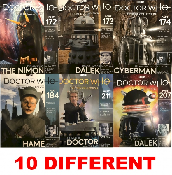 Doctor Who Eaglemoss Magazines x 10 Different